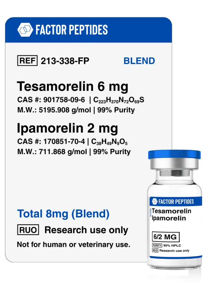 Tesamorelin + Ipamorelin Blend - Fat Burn Peptides